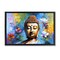 Stupell Industries Buddha with Bright Lotus Floater Framed Canvas Wall Art Design by Leon Devenice